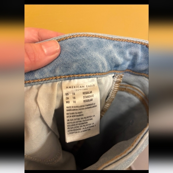 🍂🍁NWOT 18 AMERICAN EAGLE Next Level Super High-Waisted Jegging - Picture 5 of 7